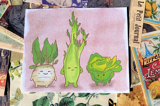 Veggie Trio A5 Print