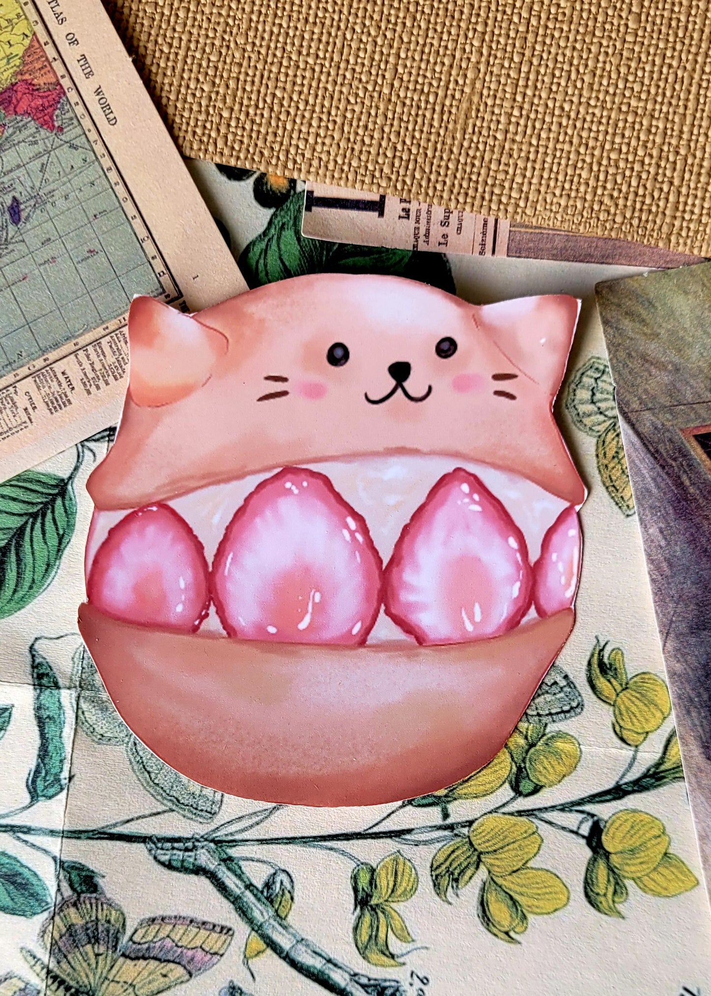 Cat Cake Vinyl Sticker